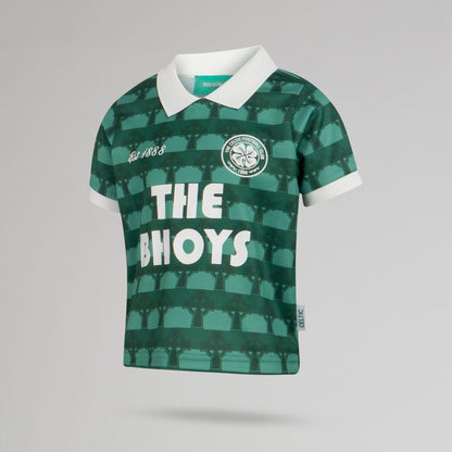 Celtic Junior Cross Print Green Jersey