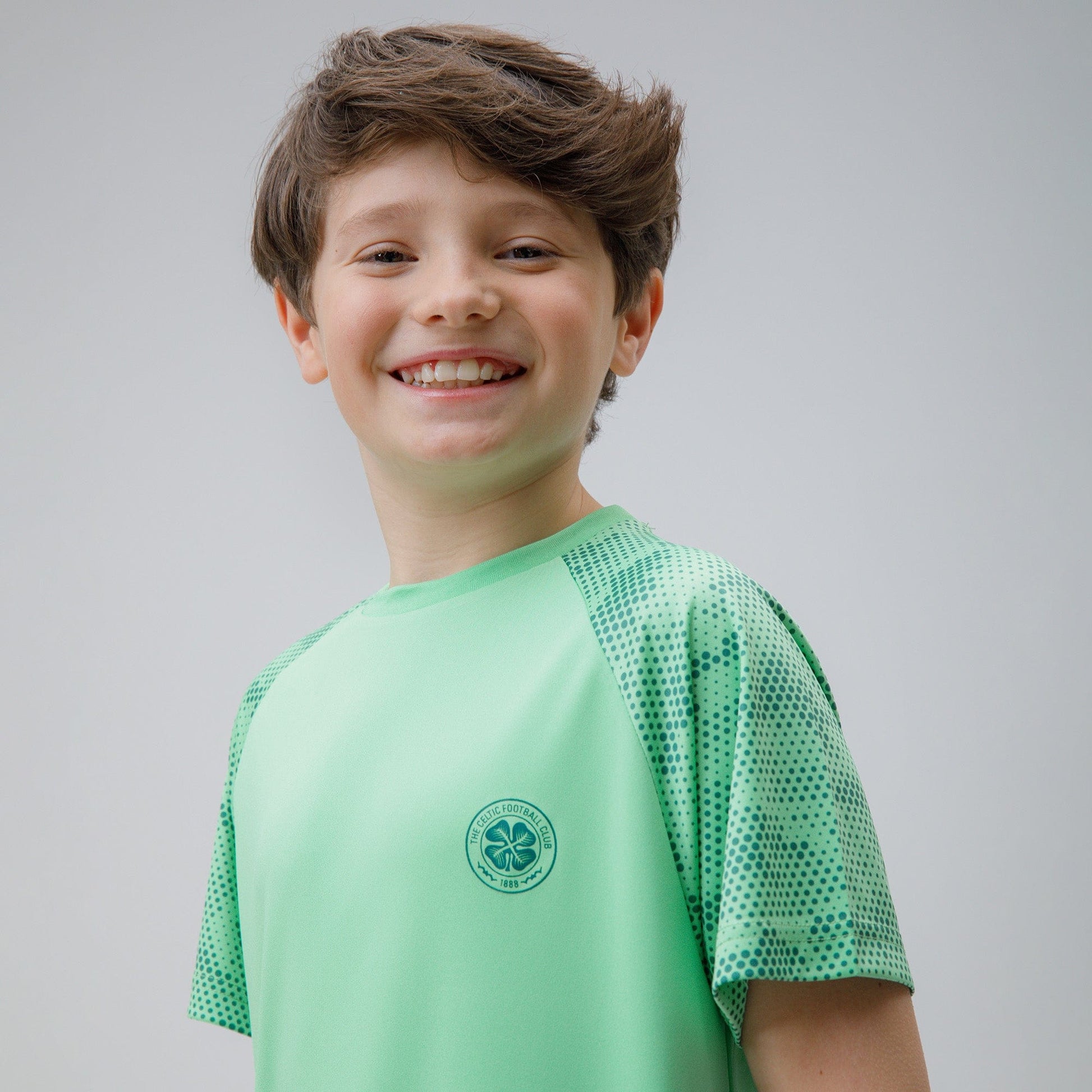 Celtic Junior Dot Print Green T-Shirt