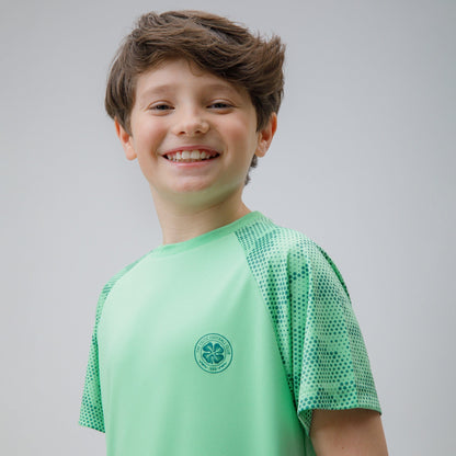 Celtic Junior Dot Print Green T-Shirt