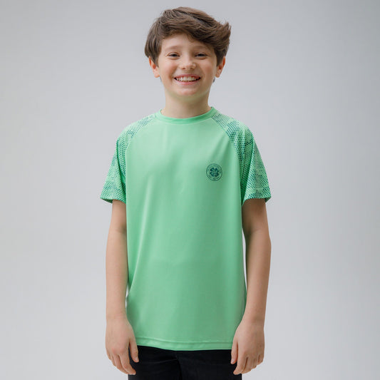 Celtic Junior Dot Print Green T-Shirt