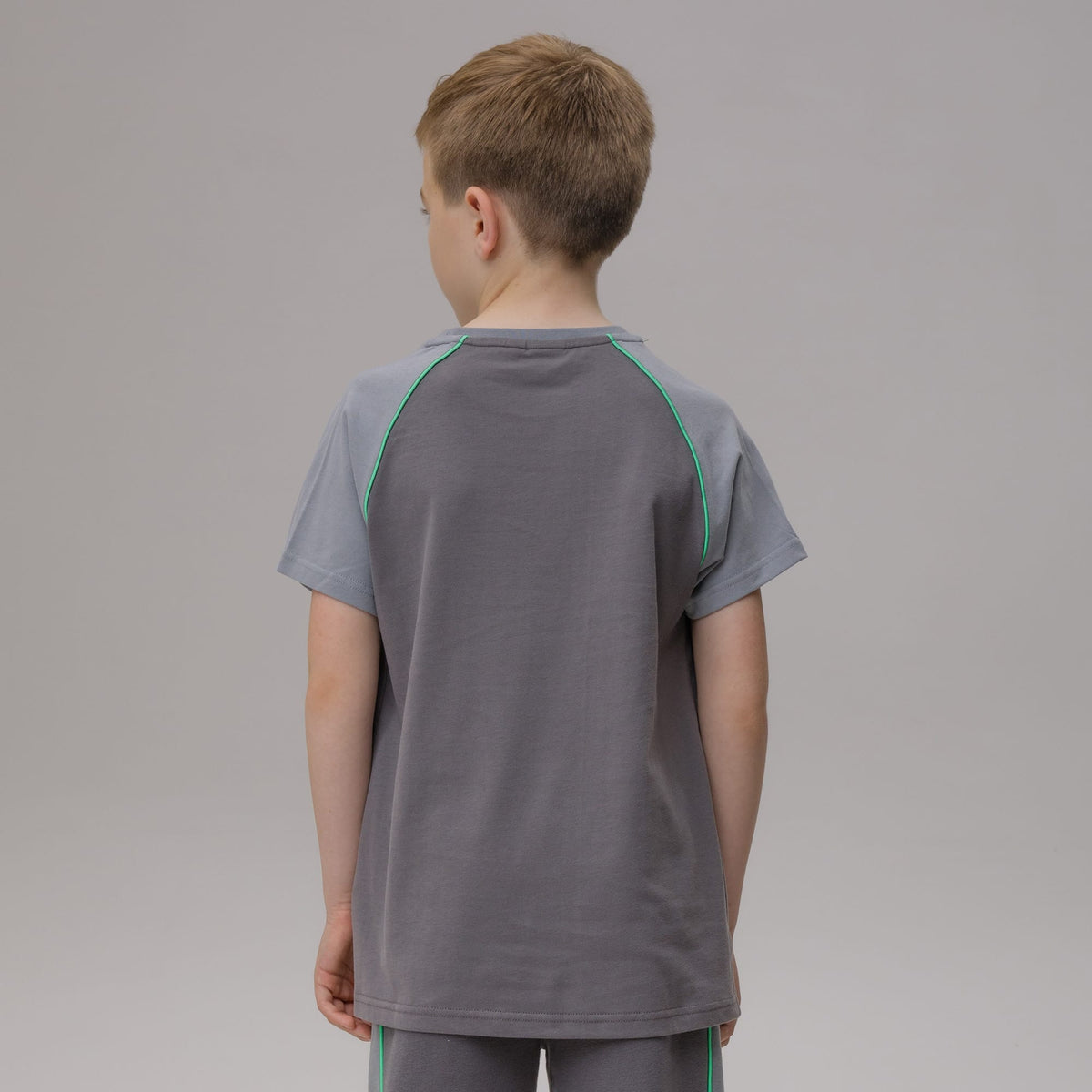 Celtic Junior Front Panel Dark Grey and Light Grey T-Shirt