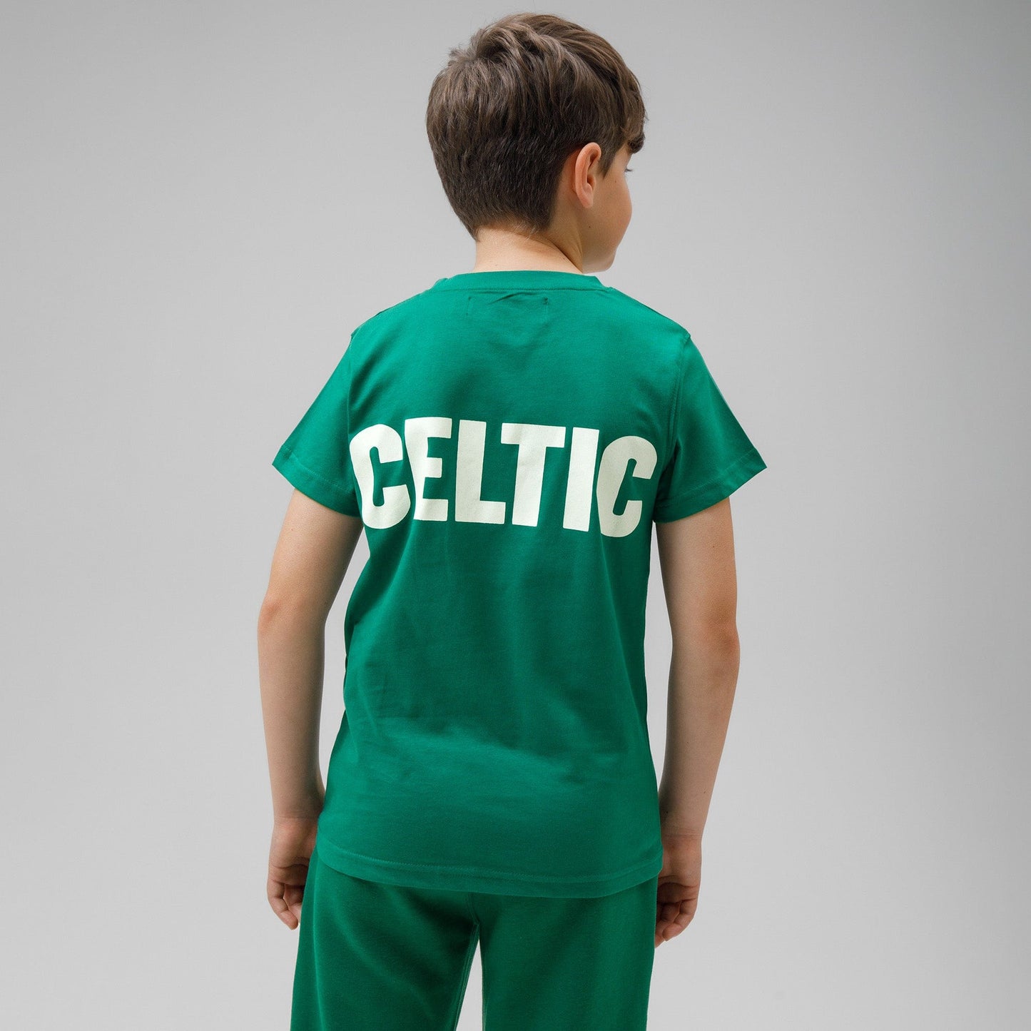 Celtic Junior Green Back Text T-Shirt