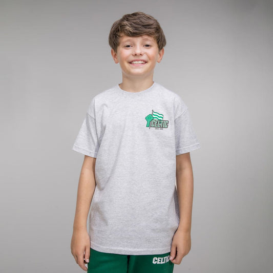 Celtic Junior Grey Flag T-Shirt