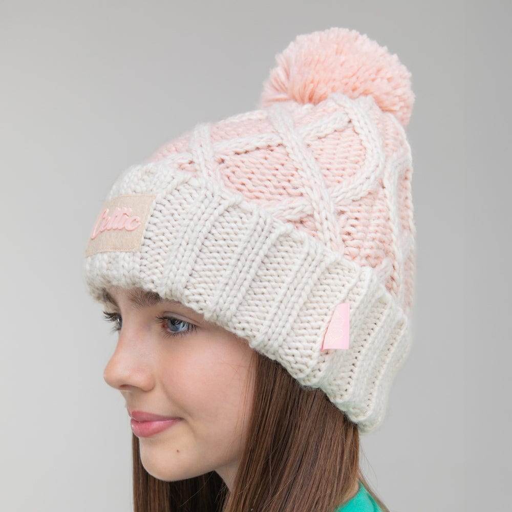 Celtic Junior Pink Pom Beanie