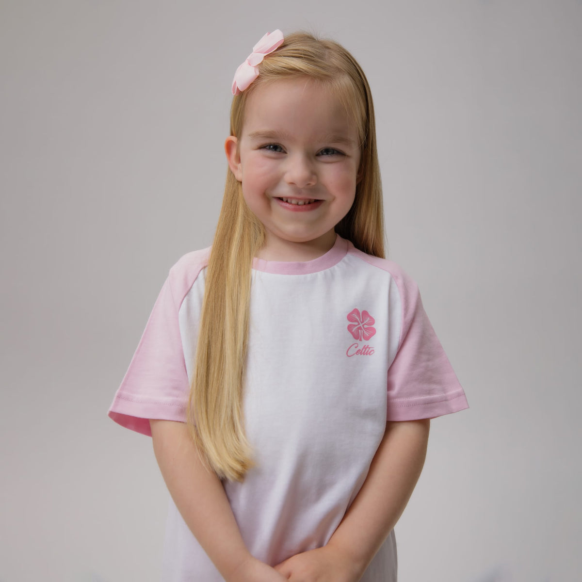 Celtic Junior Stripe Pink Trouser Pyjama Set