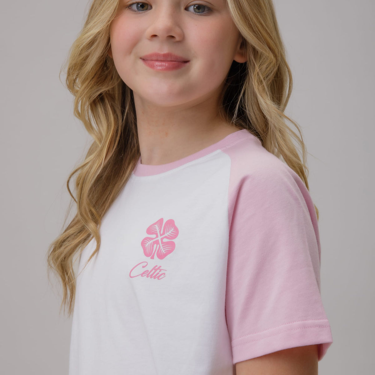 Celtic Junior Stripe Pink Trouser Pyjama Set