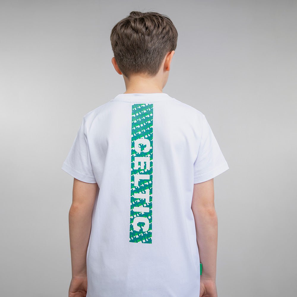 Celtic Junior Text White T-Shirt