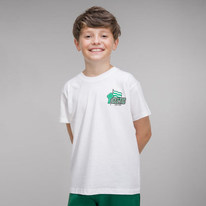 Celtic Junior White Flag T-Shirt