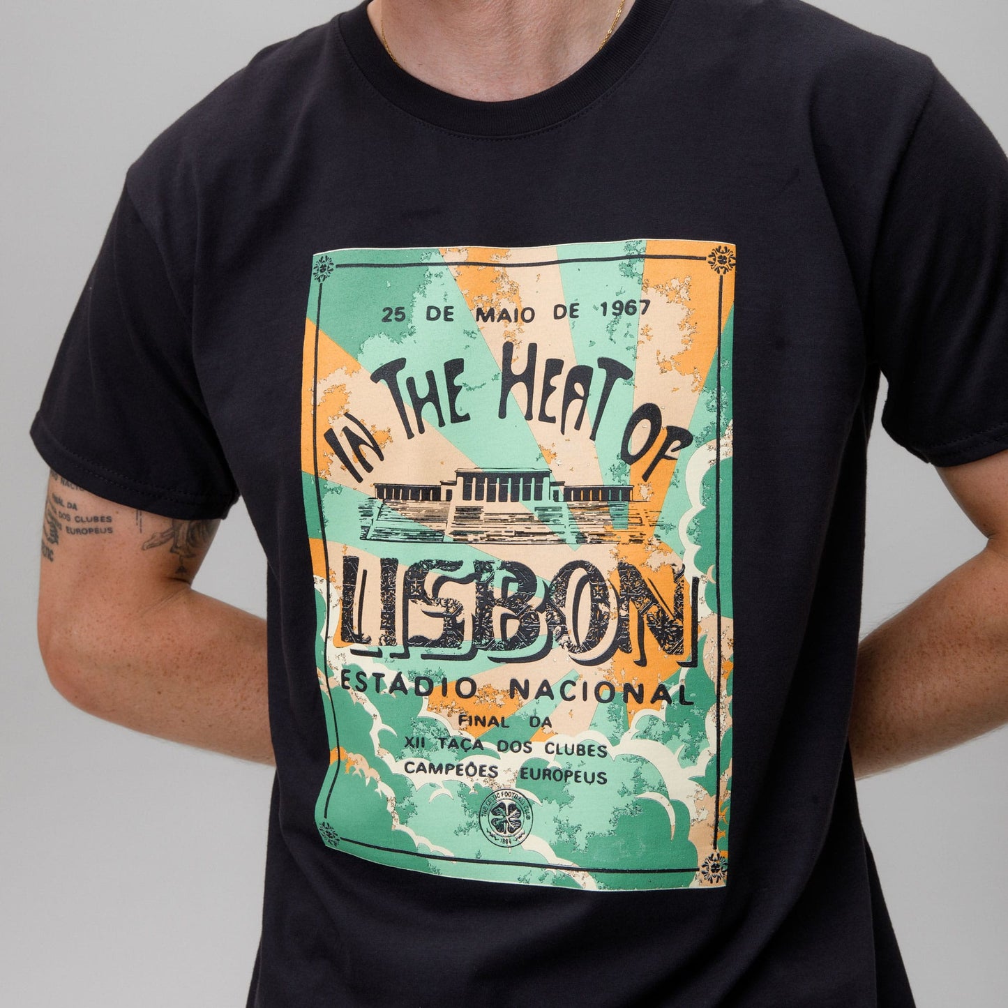 Celtic Lisbon Men's In The Heat Of Lisbon Black T-Shirt
