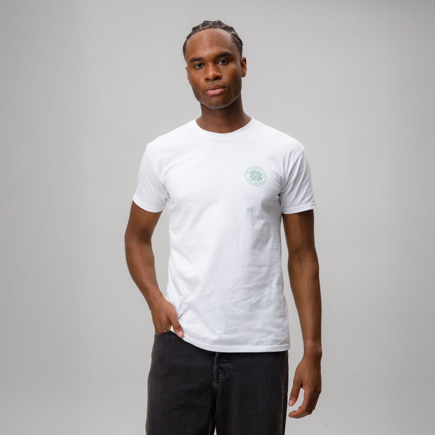 Celtic Lisbon Men's Newspaper White T-Shirt