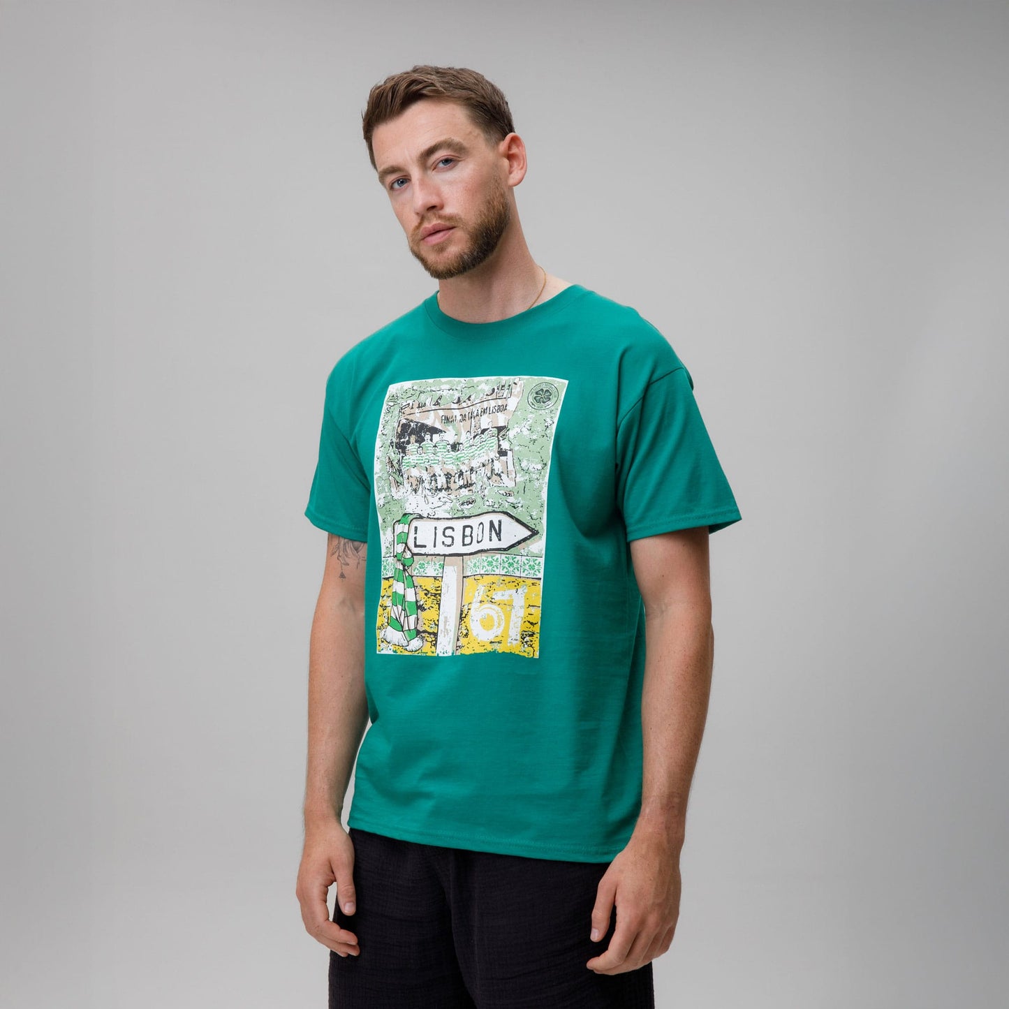 Celtic Lisbon Men's Sign Green T-Shirt