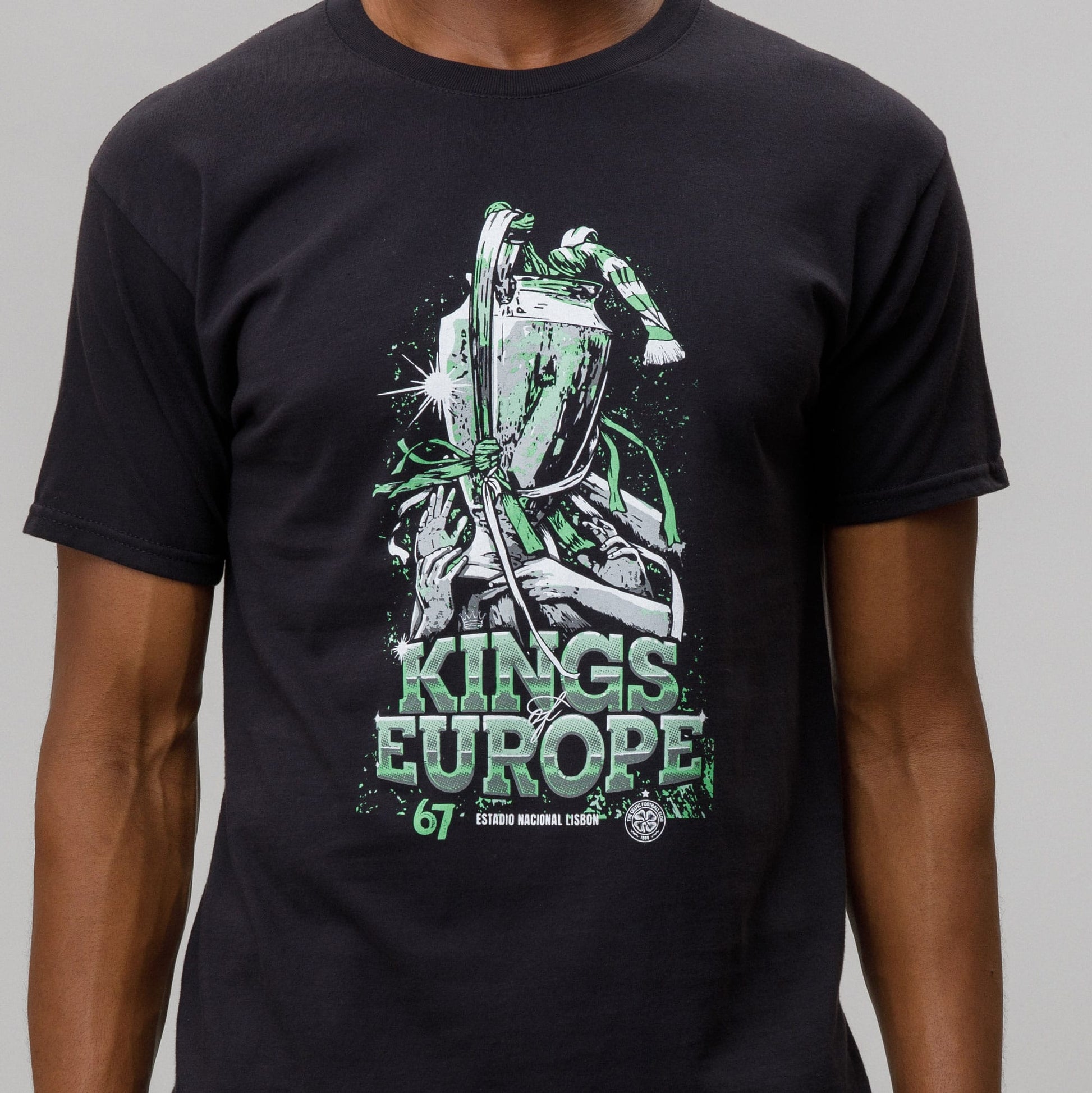 Celtic Lisbon Men's Trophy Black T-Shirt