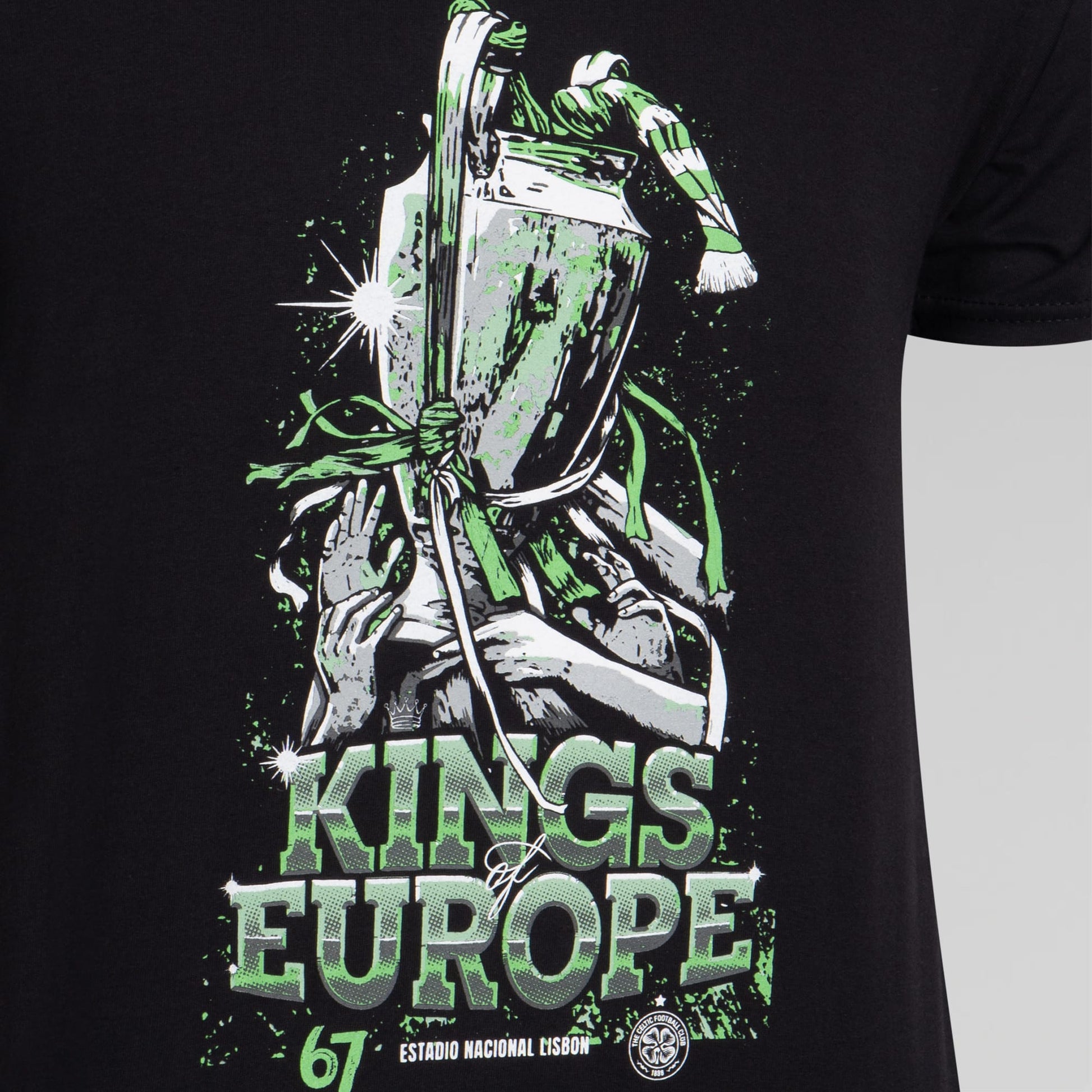 Celtic Lisbon Trophy Black T-Shirt