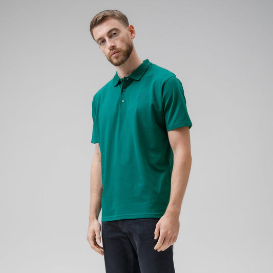 Celtic Men's Back Print Dark Green Polo Shirt