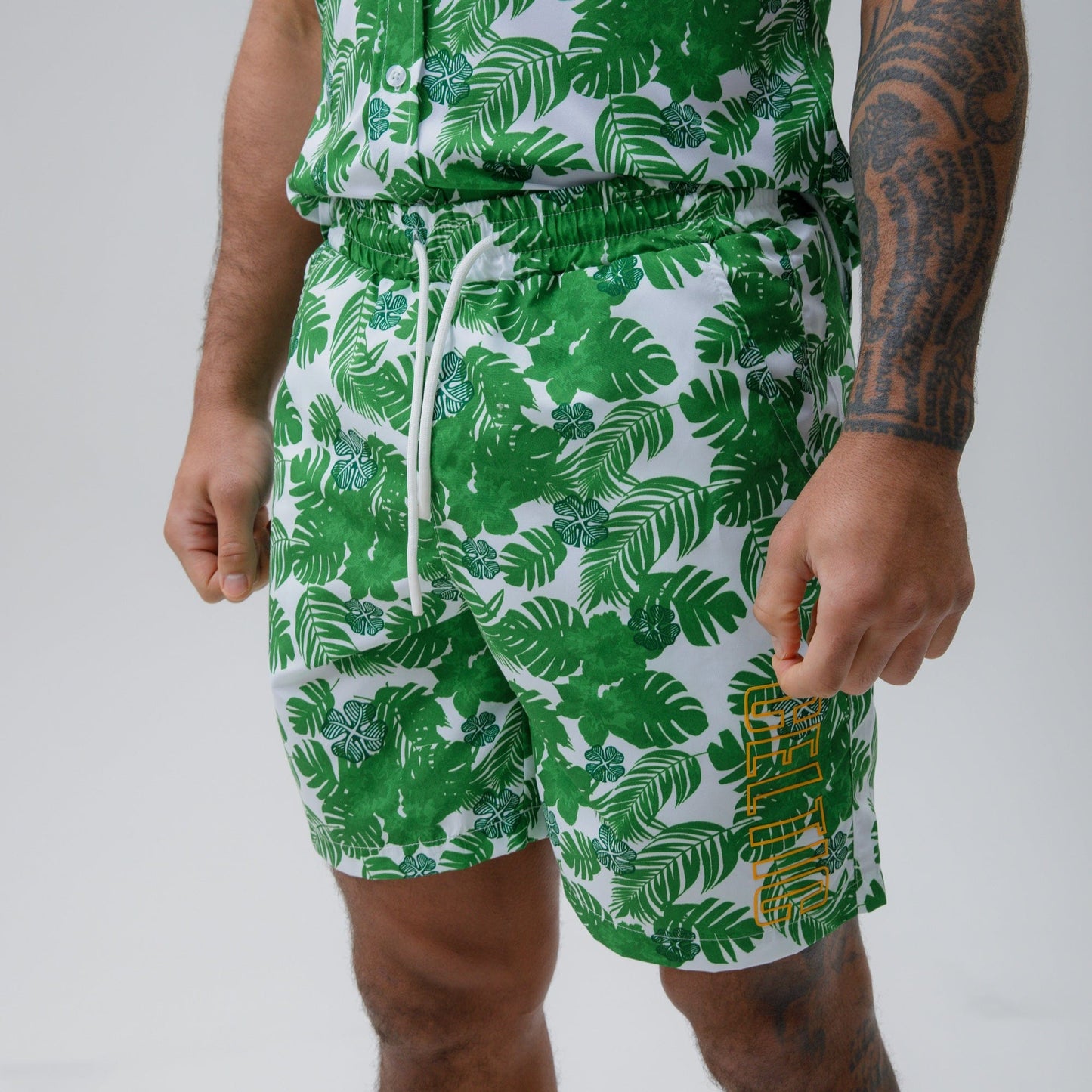 Celtic Men's Clover Hawaiian Green Short