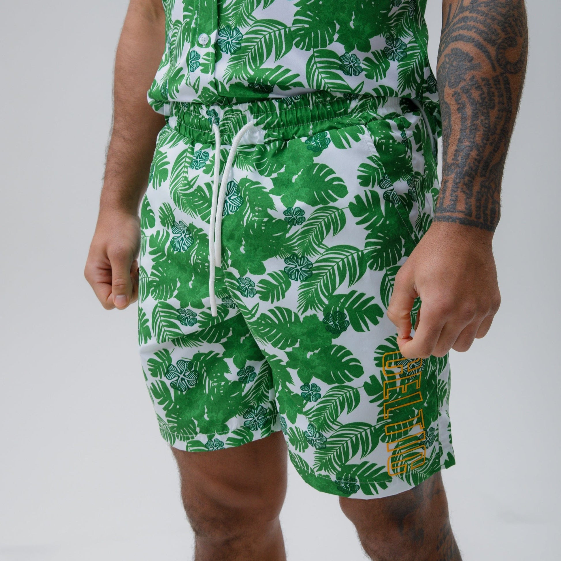 Celtic Men's Clover Hawaiian Green Short