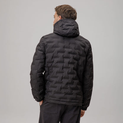 Celtic Men's Hooded Padded Black Jacket