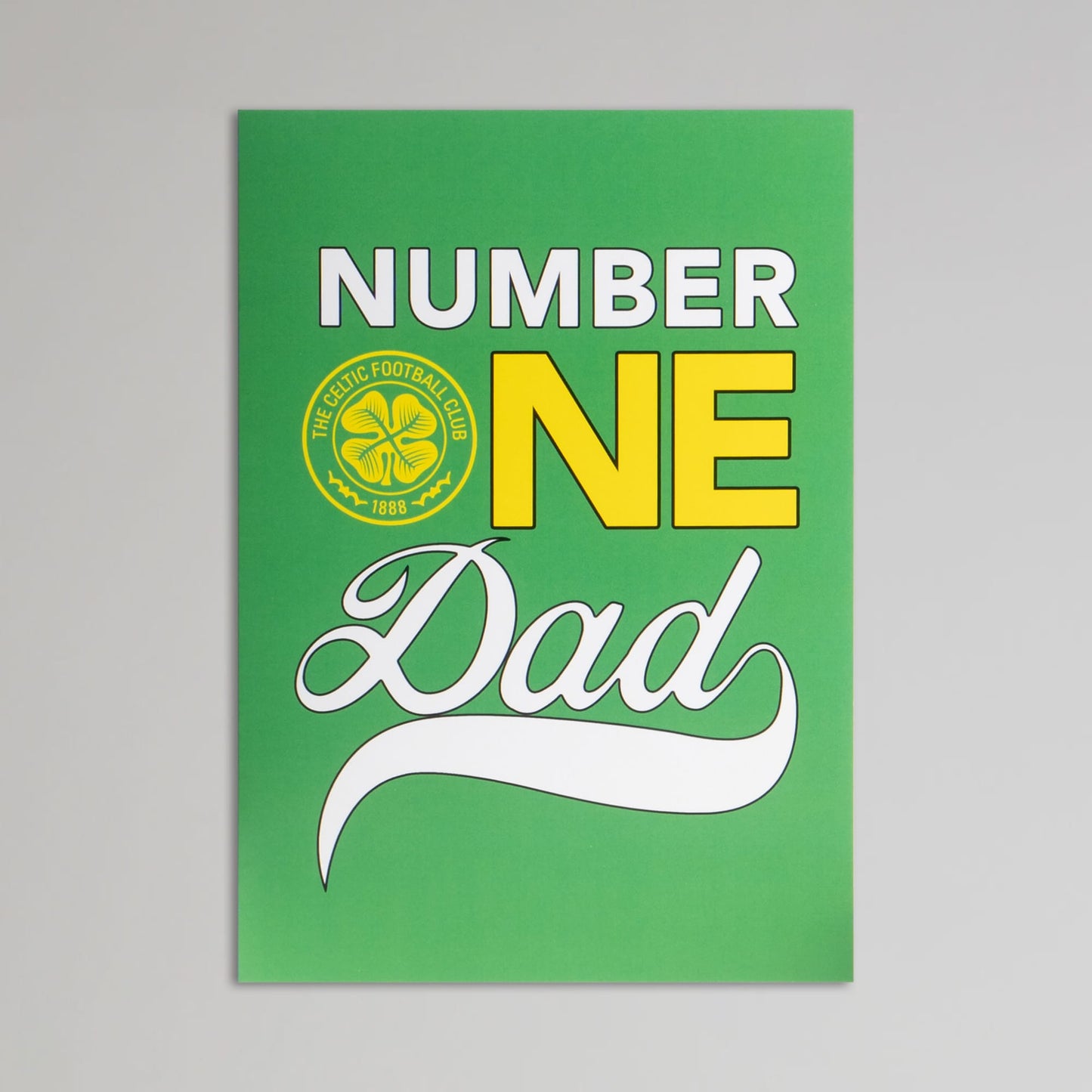 Celtic No 1 Dad Father's Day Card