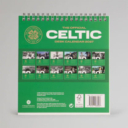 Celtic Official 2027 Lisbon Lions Desk Calendar
