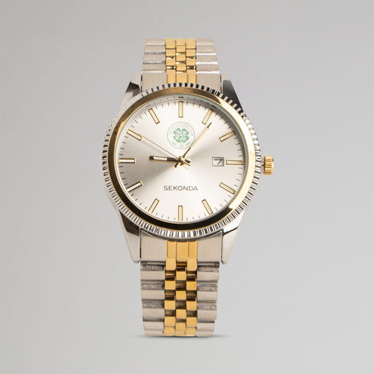 Celtic Sekonda Silver and Gold Watch