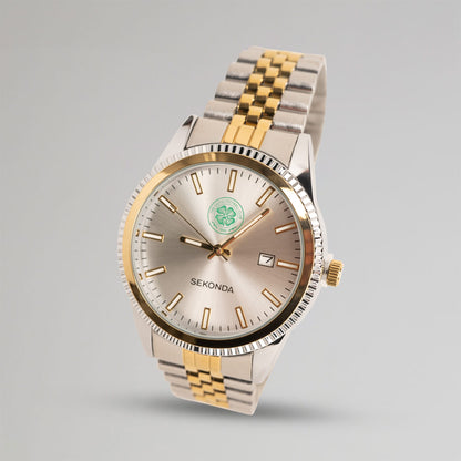Celtic Sekonda Silver and Gold Watch