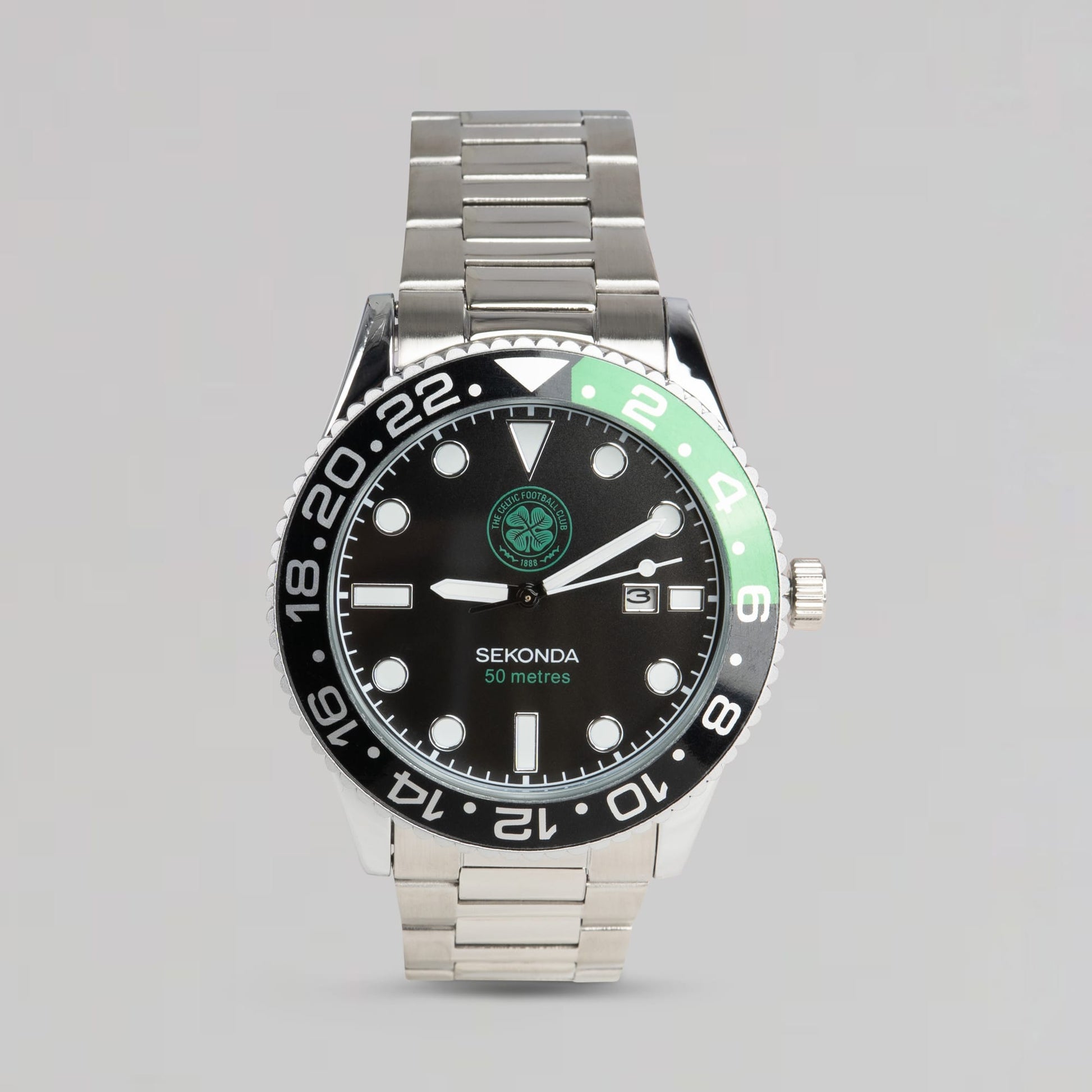 Celtic Silver Bracelet Strap Watch
