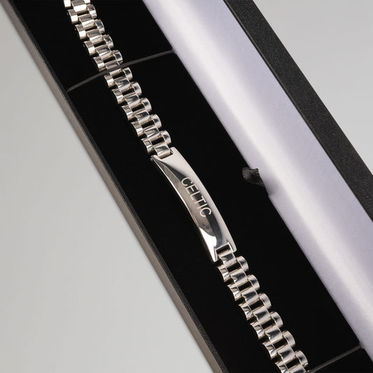 Celtic Silver Plated ID Bracelet