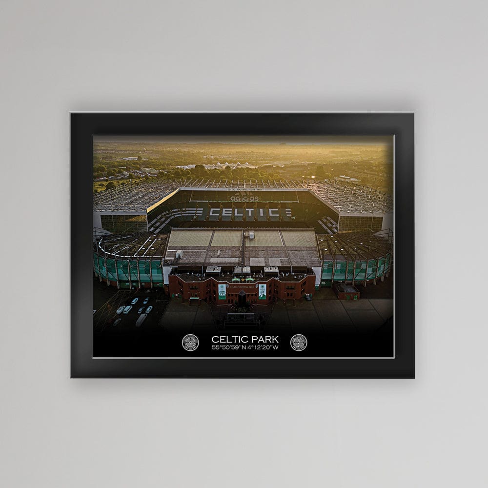 Celtic Tempered Glass Celtic Park Coordinates Print