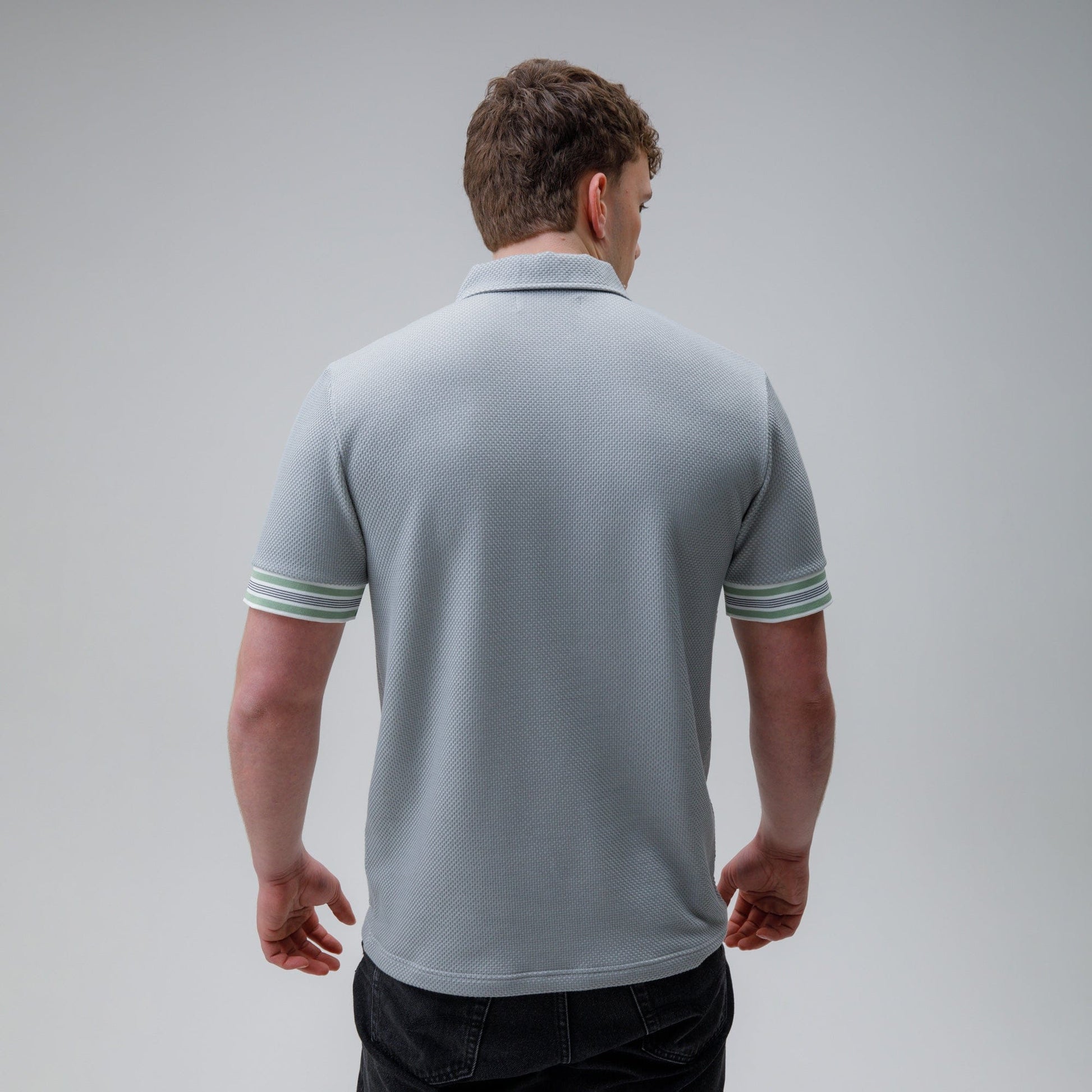 Celtic Waffle Grey Polo Shirt