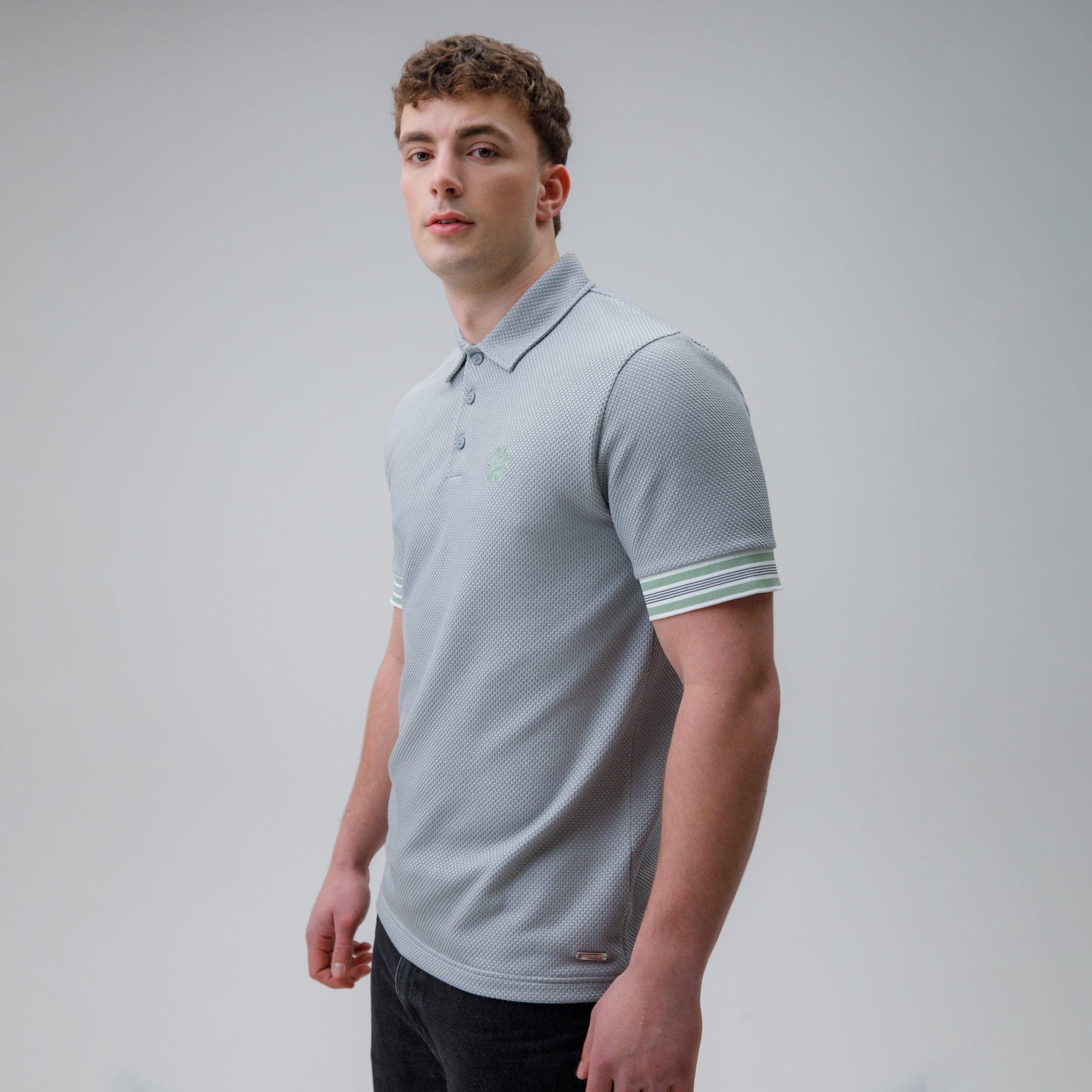 Celtic Waffle Grey Polo Shirt
