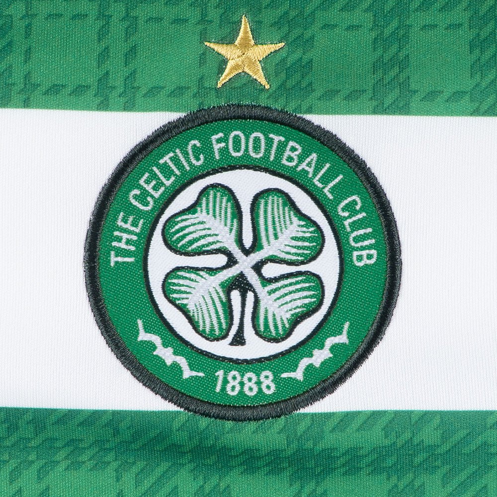Celtic FC 2019-2020 Ladies Home Football Shirt – Green & White Hoop Jersey, NB Dry Technology