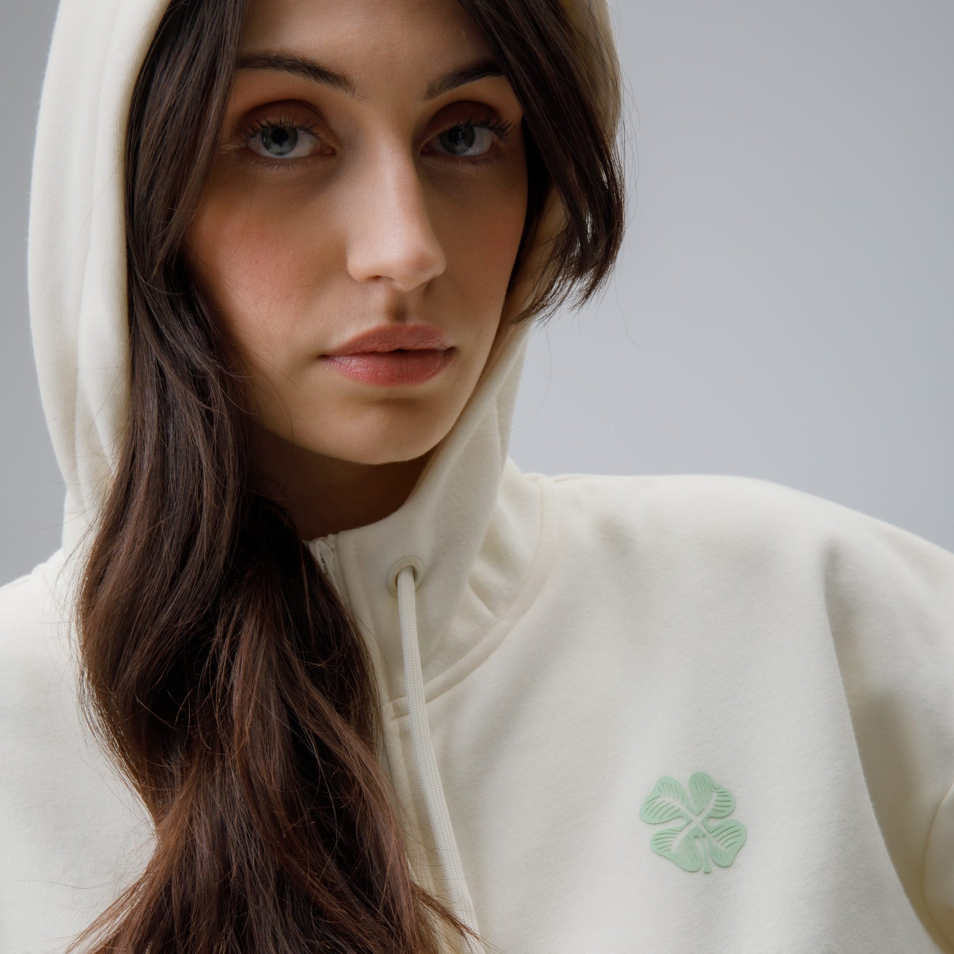 Celtic Women's Back Print Cream Hoodie