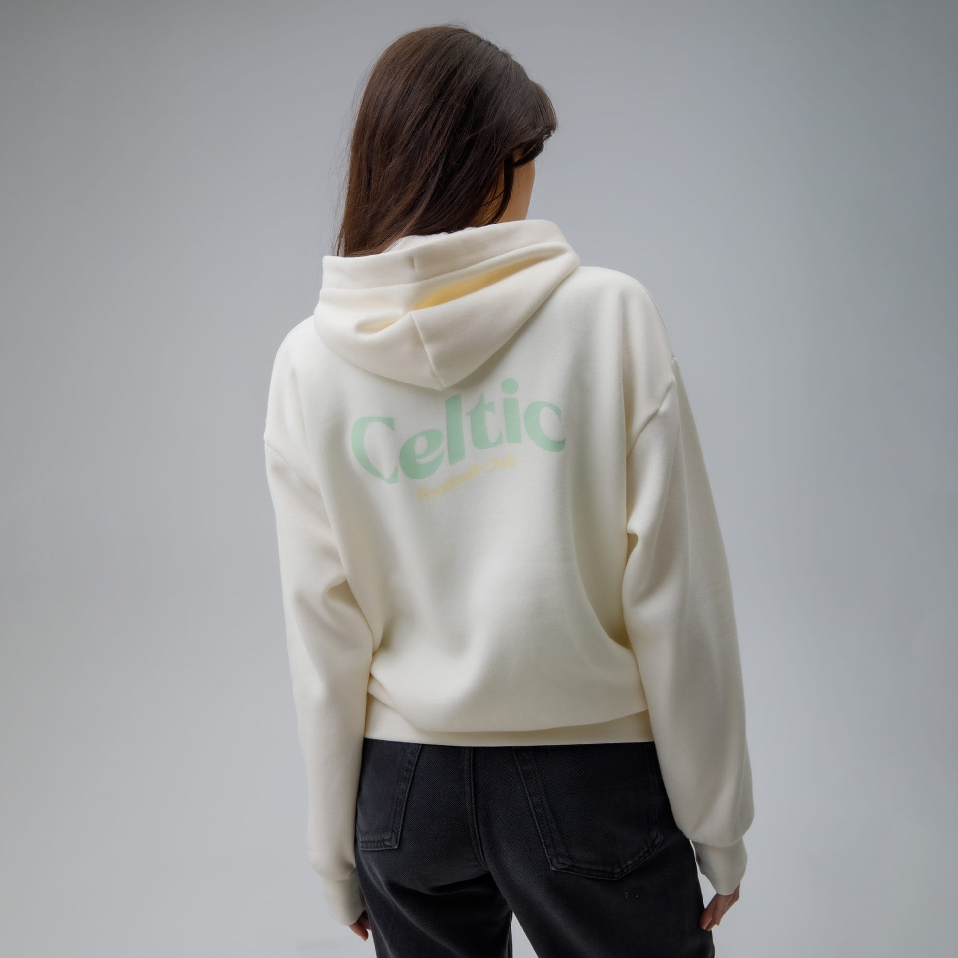 Celtic Women's Back Print Cream Hoodie