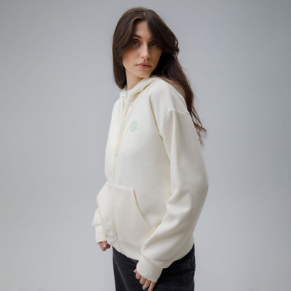 Celtic Women's Back Print Cream Hoodie