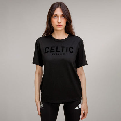 Celtic Women's Black Oversized T-Shirt