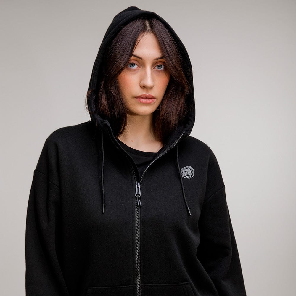 Celtic Women's Black Zip Hoodie