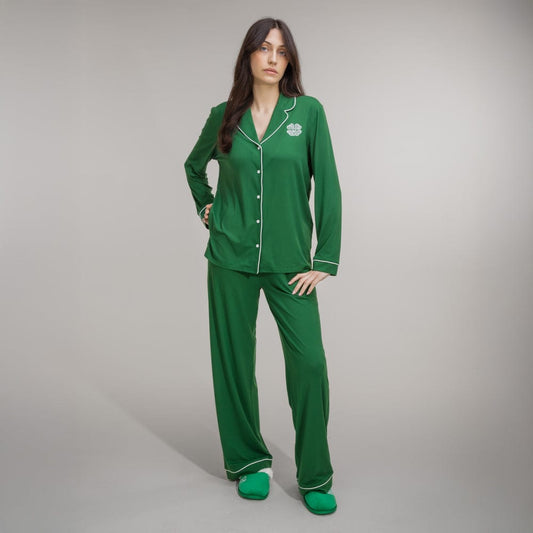 Celtic Women's Green Trouser Pyjamas