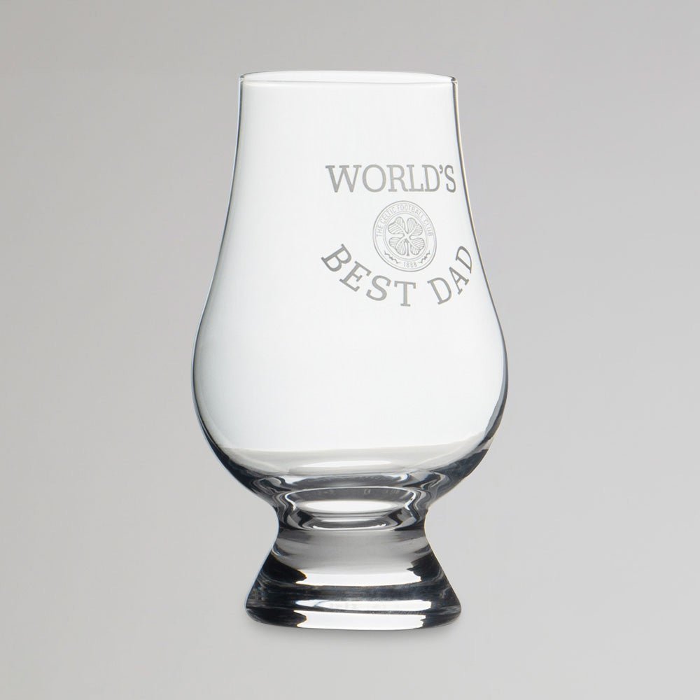 Celtic World's Best Dad Glencairn Glass