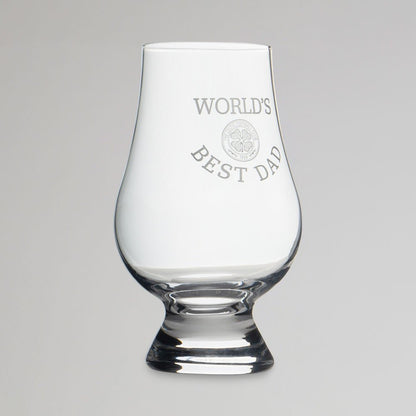 Celtic World's Best Dad Glencairn Glass