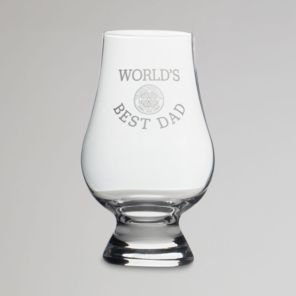 Celtic World's Best Dad Glencairn Glass