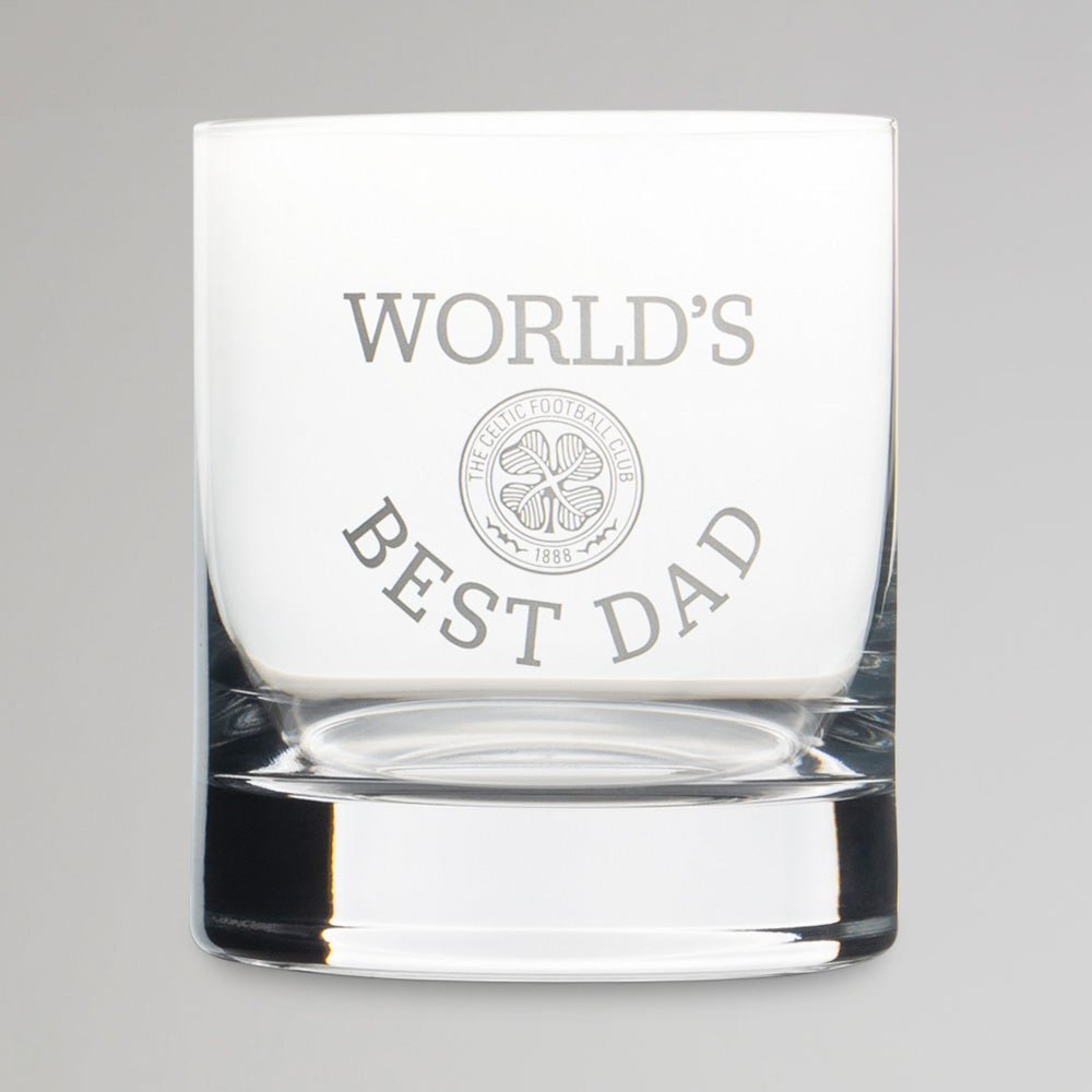 Celtic World's Best Dad Whisky Glass Set