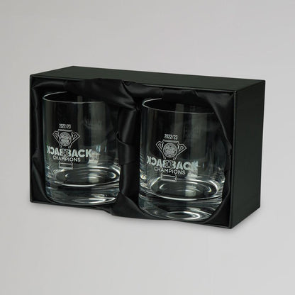 Celtic 22/23 Champions Set of 2 Whisky Glasses