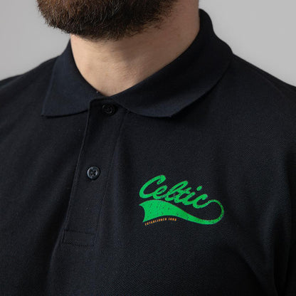 Celtic Est 1888 Black Polo Shirt