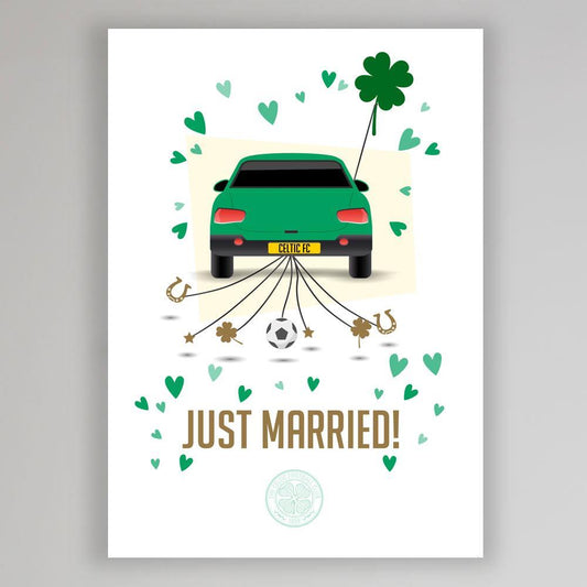 Celtic Just Married Card