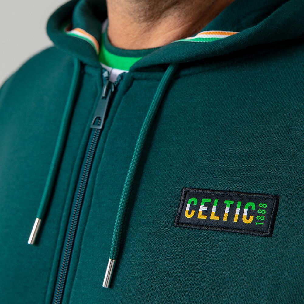 Celtic Adult Tricolour Zip Hoodie
