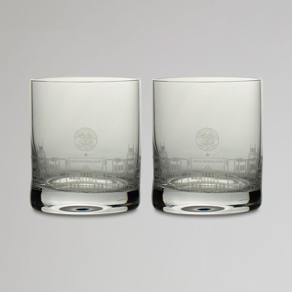 Celtic Stadium Whisky Glass Set of 2