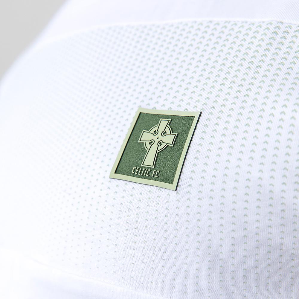 Celtic Mens Cross White Patterned T-Shirt