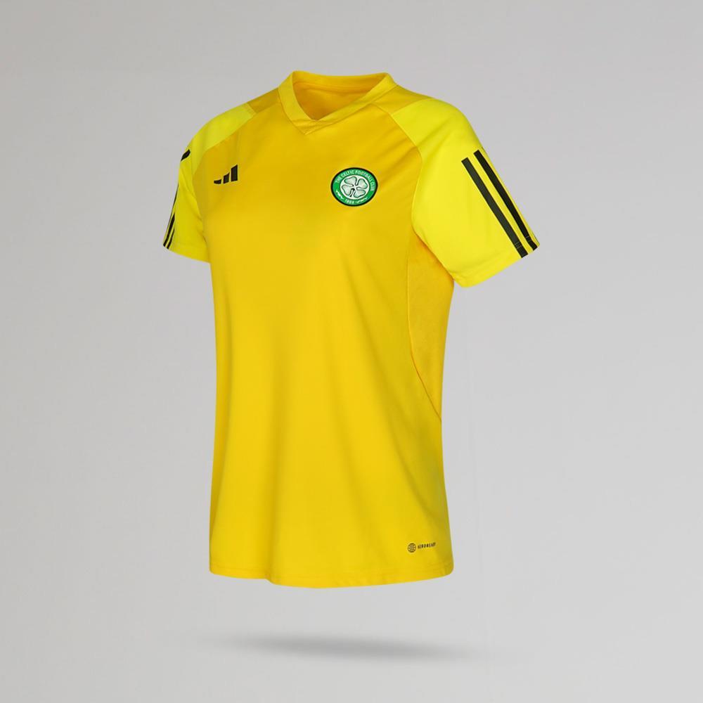 adidas Celtic 2023/24 Womens Yellow Training Jersey