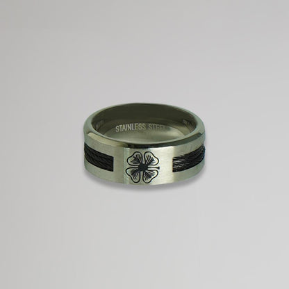 Celtic Clover Stainless Steel Ring