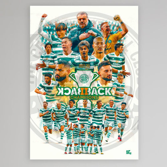 Celtic 22/23 Champions A3 Poster